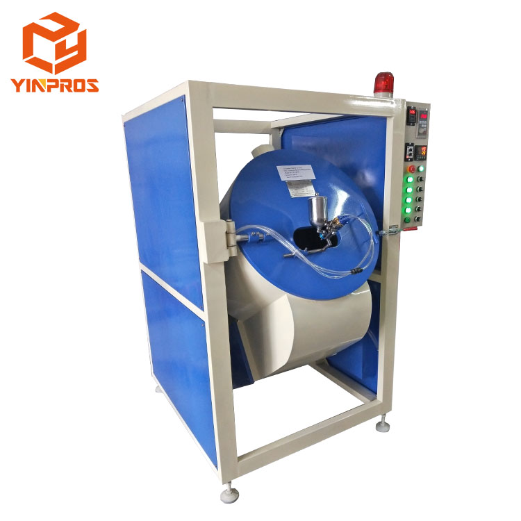 automatic barrel rotating paint coating machine for eyelet screw rivet and buttons(图5)